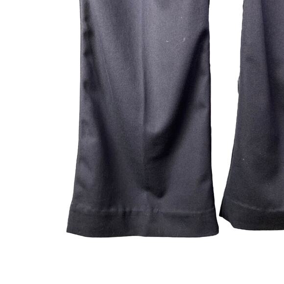 ESCADA Pants Women 10 Black Straight Leg Cotton Jean High-Rise Trouser Stretch - Picture 6 of 7